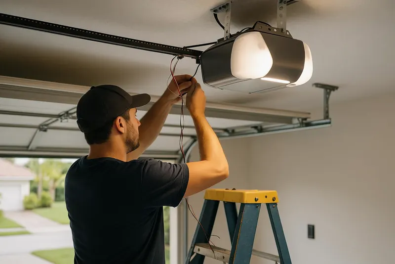 Off Track Door Repair in Lake Worth Beach